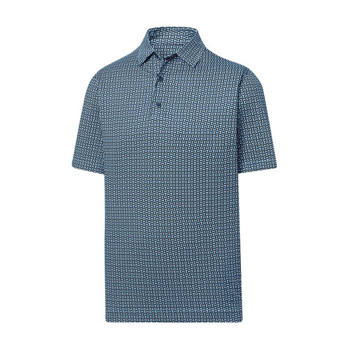 FootJoy Golf Half Moon Geo Lisle Self Collar Polo Shirt - Image 1